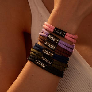 Bracelet <span class=keywords><strong>personnalisé</strong></span> avec initiale en acier inoxydable et breloque en corde de voile pour la fête des pères, <span class=keywords><strong>cadeau</strong></span> pour petit ami, mari, papa - Product Image 2