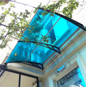 Copertura antipioggia porta in policarbonato regolabile Super qualità tettoia tenda finestra raccontata - Product Image 5