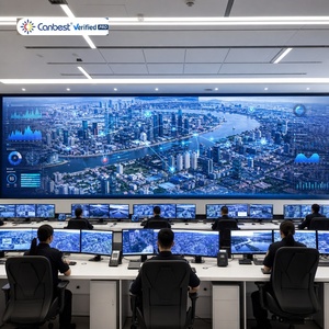 Écran LED COB intérieur à pas fin Canbest DM, solution mur vidéo pour centre de gestion énergétique et salle de contrôle de ville intelligente - Product Image 3