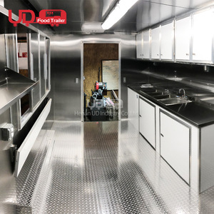 Hot Sale Fast Food Trailer Street Mobile Kitchen Catering Trailer <strong>UK</strong> Fully Equipped Taco Food Trucks BBQ - Product Image 6