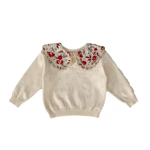 RTS Engepapa Logo personnalisé hiver nouveau-né bébé garçon pull en tricot infantile tricoté pull de noël pull enfants fille pull haut