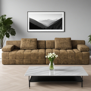 Ngoài trời Modular nén <span class=keywords><strong>couch</strong></span> vải thoáng khí miếng bọt biển điền chân không đóng gói vườn phòng khách - Product Image 2