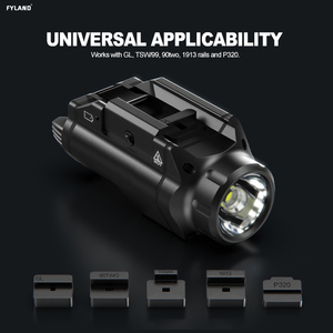 Feyachi HL-20 săn bắn ánh sáng 1000 lumen nâng cấp dẫn vũ khí ánh sáng nhỏ gọn đường sắt gắn chiến thuật đèn pin đường sắt định vị phím - Product Image 3