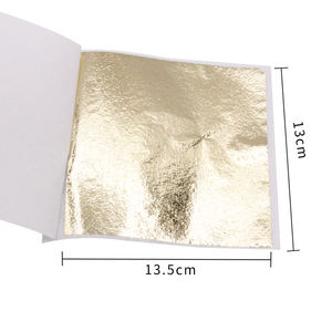 13*13.5Cm Licht Goud Voorverpakt Kleurrijke Taiwan Goud Folie Voor Meubels Vergulden Souvenir Decor Legering Bladgoud - Product Image 2