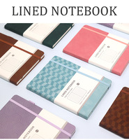 Nouveaux carnets de notes A5 lignés et à pois, imprimés sur mesure aux couleurs macaron, pour la rédaction professionnelle et l'écriture universitaire