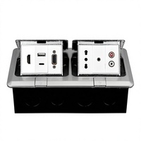 Prise de courant escamotable FUPAI, norme britannique, vente directe usine, 4 prises, compatible NFC, 16A EU/US, 1 USB-A, 1 USB-C, 250V