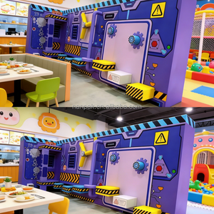 Parcours d'obstacles d'aventure, équipement de terrain de jeu intérieur, jeux sensoriels pour enfants, mur Mario, tunnel rampant, aire de jeux souple pour café et centre commercial - Product Image 3