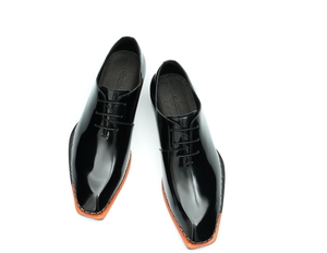 Scarpe di cuoio formali di affari. Intero pezzo di vacchetta da uomo. Di fascia alta Feel.br sushed Color. Superficie lucida. Scarpe fatte <span class=keywords><strong>a</strong></span> mano in vacchetta - Product Image 5