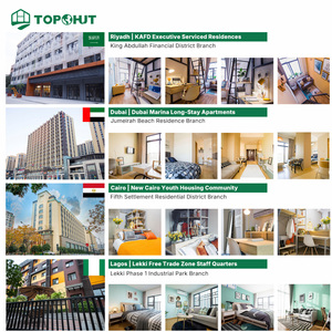 Muebles Comerciales para Proyectos de Habitaciones de Huéspedes de Estadía Prolongada y Negocios de Boutique TOPOHUT, Juego de Muebles Modulares de MDF para Suites de <span class=keywords><strong>Hotel</strong></span> FF&E - Product Image 6