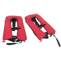 275N Adulte Double airbag Entièrement Automatique Gilet de Sauvetage Gonflable Marine Gilet de Sauvetage Sauvetage Natation Flottation Anneau