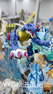GD Garuru Digimon Garuru, cadena de evolución, tiranosaurio, mano Do GK, estatua colgante, modelo - Product Image 4