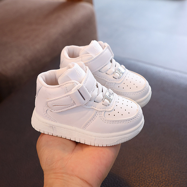 Kids Shoes High Quality Children's PU Leather Sports Small White Shoes Boys Students Casual Sneakers for Kids Children's Shoes