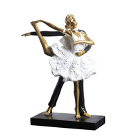 Ensemble de figurines de danse de couple d'art de table de salon de style européen