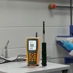 เครื่องวัดความเร็วลมแบบลวดร้อน TLEAD (AMF029)-อิเล็กทรอนิกส์ 220V ป้องกันน้ำและฝุ่นระดับ IP55 ความแม่นยำ 0.001 เมตร/วินาที - Product Image 3