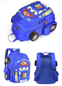 <span class=keywords><strong>Sac</strong></span> à <span class=keywords><strong>dos</strong></span> enfant 3D imperméable à l'eau, motif <span class=keywords><strong>voiture</strong></span> <span class=keywords><strong>de</strong></span> <span class=keywords><strong>course</strong></span>, tendance et mignon, pour garçons, imprimé dessin animé, idéal pour l'école - Product Image 4