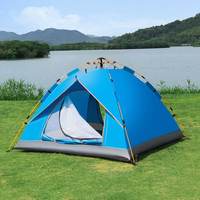 Tente de camping automatique imperméable et coupe-vent, tente de voyage portable pour la plage