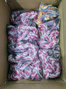 Toptan İnteraktif Hareketli Evcil Hayvan Oyuncakları Isırma Pamuklu Halat El Çekme Rahatlatıcı Diş Temizleme Halatı Köpek Oyuncağı - Product Image 6