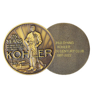 Fabricante de Monedas Conmemorativas Personalizadas: Monedas Conmemorativas de Metal Fundidas a Presión en Aleación de Zinc con Proceso de Chapado en Oro - Product Image 1