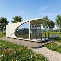 Maison-capsule intelligente de luxe, cabane modulaire préfabriquée, hôtel-resort, glamping, hébergement en camping, imperméable, écologique