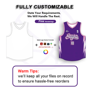 Jugend-Basketball-Uniformen Lila - Individuell Bedrucktes Sublimiertes Schnelltrocknendes Team-Trikot-Shorts-Set für Sommer Atmungsaktiv 100% Polyester - Product Image 4