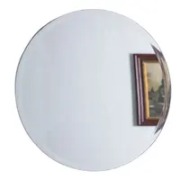 Fabricante 3mm 4mm 60 polegada círculo grande rodada vidro cobre prata espelho sem moldura preço