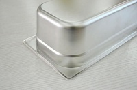 Edelstahl Perforierte Dampftischpfanne Chafing Dish Speisepfanne Anti-Verklemmung GN-Pfanne für Hotel- und Restaurantbedarf