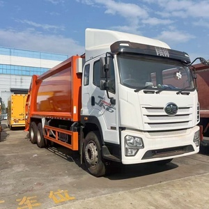 Faw 6x4 Heavy-Duty Compression Recycling Truck for Efficient <b>Waste</b> Management Refuse Compactor Garbage Collector Truck for Sale - Product Image 1