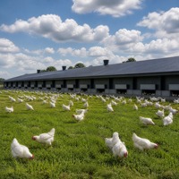 Gallinero Prefabricado de Acero de Bajo Costo, Construcción Rápida para Proyectos de Avicultura Comercial