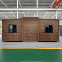 40ft 20ft Pliable Extensible Conteneur Maison Appartements Ateliers Extérieur Vie Cabine Villa Pliable Chambre à coucher pour le Travail
