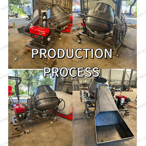 Elektrische Diesel Mini Betonmischer 700l 500l 350l Zement Kitt Schlamm mischer Beton trommel Mobile Zement maschine - Product Image 4