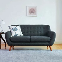 Zayshine Canapé d'Angle Salon Nordique Moderne en Tissu Coton Lin 3 Places, Canapé Modulable pour Appartement, Hôtel, Café et Espace Détente