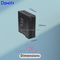 K10 Factory Custom Slim Industrial Desktop Case Vertical Mini ITX PC Case CFF Chassis Metal Mini Computer Computer Cases Towers