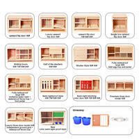 Vente chaude, cage à pigeons de course moderne de luxe en bois massif, cloison modulaire mobile, boîte de nidification pour pigeons reproducteurs, cage pour oiseaux