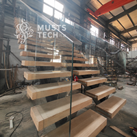 Fabricant chinois, usine directe, escalier sur mesure personnalisé en taille et couleur, conception d'ingénierie mondiale