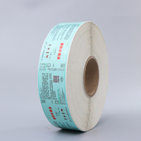 Rouleaux d'étiquettes autocollantes écologiques à motif personnalisé avec code QR, symboles d'avertissement et impression fine pour l'étiquetage des aérosols