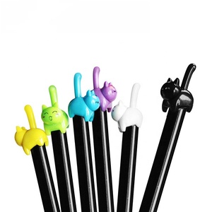 Nieuwe Schattige Kawaii Kat Gel Pen Cartoon Plastic Gel Pennen Klik Kat Pen Voor Het Schrijven Van Kantoor Schoolbenodigdheden Koreaanse Briefpapier - Product Image 5