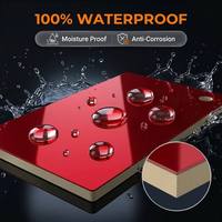 Vente flash : Panneaux muraux en miroir WPC, feuilles de miroir haute brillance, revêtement mural en miroir imperméable pour hall d'hôtel, escalier