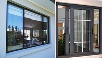 NFRC AS2047 CE NFRC AS2047 TOMA Europäischer Standard Doppelglasfenster Aluminiumlegierung Drehfenster, Schiebefenster für Häuser