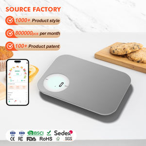 Moderne Elektronische Haushaltswaage zum Kochen und Backen mit LCD-Digitalanzeige 5kg Edelstahl Küchenwaage - Product Image 1