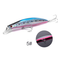 NOBEY Jerkbait flottant lent holographique interne de 135 mm, peinture réaliste, lame de coupe, hameçons triples