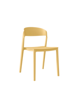 Chaise empilable en plastique imperméable pour jardin extérieur