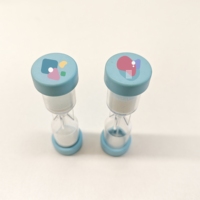 Jam Timer pasir plastik mainan anak kustom jam 5 detik hingga 30 menit komponen jam pasir papan permainan kartu