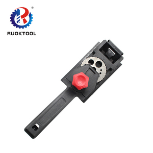 Localizador de perforación para carpintería, guía de perforación de madera, guía de perforación, Kit de brocas, <span class=keywords><strong>herramienta</strong></span> posicionadora de carpintería, 38 Uds. - Product Image 2