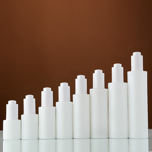 Maßgefertigte Weiße Glasflaschen für Lotion, Serum, Öl, Kosmetikverpackungen mit Druckspender - Product Image 2