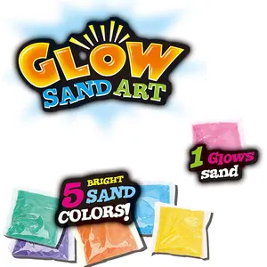 DIY Crafts Sand Art Kit For Kids Glow In The Dark Sand Art Bottles
