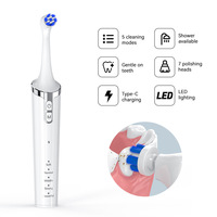 Machine de blanchiment des dents de polisseuse multifonctionnelle rechargeable portable avec brosse à dents pour le nettoyage des dents en plastique