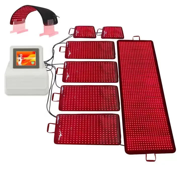 Sistema di protezione a corpo pieno luce rossa terapia antidolorifica 660nm 850nm luce rossa a infrarossi led macchina di terapia con maschere