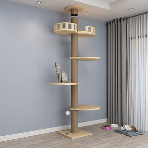 منتجات كبيرة الحجم من الخشب الصلب لتسلق القطط ومنتجات على شكل أبراج للبيع بالجملة والتخصيص - Product Image 3