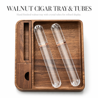 Tube à cigares transparent pour l'emballage de cigarettes et de cigares, tube de rangement portable en cristal facetté, tube cadeau haut de gamme