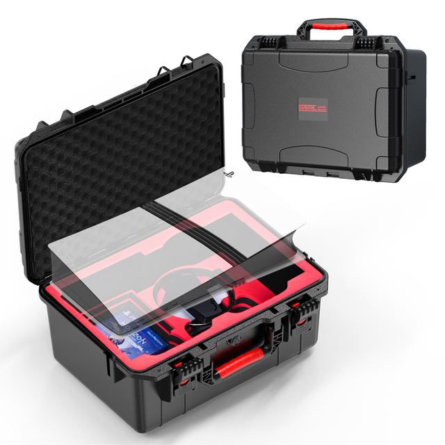 STARTRC IP65 Waterproof Shockproof Hard Shell Case for PS5 Pro Console & Controllers
